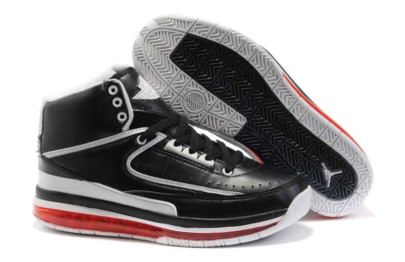 Air Jordan 2 Chaussures, Chaussures Air Jordan 2 Retro Homme Noir Gris Rouge,air jordan 4,Meilleur Prix